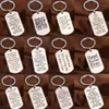 Keychains Family Love Keychain Son Daughter Sister Brother Mom Fathers Key Chain Gifts Stainless Steel Keyring Dad Mothers Friend 170a