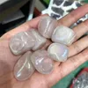 Dekorativa figurer Aura Rose Quartz Tumbled Stones Natural Polished Crystal Gemstones Healing Reiki Home Decoration