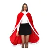 Cape de soirée en velours rouge, vêtements de Cosplay pour adultes et enfants