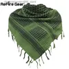 Scarves ReFire Gear Arab Tactical Shemagh Scarf Army Desert Headwear Military Keffiyeh Scarves % Cotton Paintball Combat Arabic Scarf Q231202