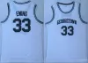 Use NCAA Mens Georgetown Hoyas 3 Allen Iverson College Jerseys 33 Patrick Ewing University Basketball Shirt Good Ed Jersey