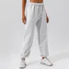 AL Align Lady Casual Sport Pant Exercise Running Flared Yogas Pants Fitness Ready to Wide Leg Trousers Woman Jogging Loose Fitting Breathable Sweatpants