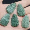 Birmânia certificada 100% Natural Tipo A Jade Jadeite Esculpida O Deus Da Riqueza Pingente