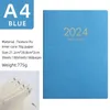 Quaderni 2024 Planner Notebook A4 Agenda inglese Diario giornaliero Blocco note da 365 giorni con adesivo indice calendario Forniture scolastiche per ufficio 231201