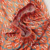 مصممة ملابس النوم النسائية Pajama Summer H Ma Orange Ice Silk Spring and Autumn High Beauty Thin Instagram Three Piece Home Furnishing Set 0G70