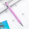 Matt Ballpoint Pen Stylus Touch Pen 18 Färger som skriver Ballpen Stationery Office School Supplies Gift