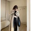 Women's Knits Chic Long Knitted Cardigan Women 2023 Autumn Loose White Knitwear Ladies Open Stitch Full Sleeve Elegant Sweater Winter