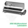 Maszyny laminowane SL988 Pulpit Laminator Zestaw A4 Rozmiar i zimne laminowanie z papierowym noża do okrągłego otworu Puncher Hoop 231130