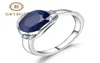 Gem039s ballet 925 prata esterlina anéis de noivado 324ct natural azul safira anel de pedra preciosa para mulheres jóias finas cj1912059969015