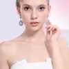 Minmin 6 Colors Teardrop Crystal Long Earrings Silver Rhinestone Bridal Drop Earrings for Women Party Wedding Jewelry 2019 EH0037340721