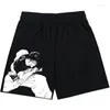 Men's Shorts Anime jujutsu kaisen siatka siłownia men toji print sport