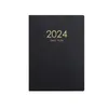 Quaderni 2024 Planner Notebook A4 Agenda inglese Diario giornaliero Blocco note da 365 giorni con adesivo indice calendario Forniture scolastiche per ufficio 231201