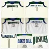 농구 유니폼 NCAA Chino Hills Huskies High School Lamelo #1 Jersey Home White Ed Lonzo #2 Ball B Shirts Mix Order P517 #