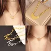 Pendant Necklaces 316L Stainless Steel Necklace For Women Heart Necklace Moon Handcuffs Pendant Choker Necklaces Jewelry Gift WholesaleL231215