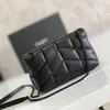Loulou Puffer Mini sac à bandoulière en cuir véritable noir super doux 23 cm trois or argent noir matériel designer Lady Purses247L