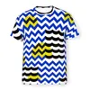 T-shirts pour hommes Art nautique Polyester t-shirts Minakani lignes rayures cercles imprimer Homme chemise mince hauts drôles