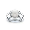 Europeiska varumärken Guldpläterad hardwear ring mode pärla ring vintage charms ringar för bröllopsfest finger kostym smycken storlek 6-8329e