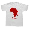 Camisetas para hombre, camiseta Harajuku de manga corta con cuello redondo, divertida camiseta Unisex con gráfico de moda de África y Asia, camiseta Hipster