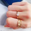 Cluster Rings 18K Yellow Gold 1 Heart Cut Diamond Infinity Ring For Women 1Ct Bridal Daimond Band Custom Gemstone Jewelry