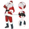 Autres vêtements 7 pièces Set Costume de Noël Adt Veet Cuir Cosplay Vêtements du Père Noël pour les accessoires de fête Adts Lj201127 Drop Deliver Dhgd3