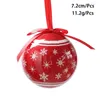 Party Decoration Colorful Balls 2023 Christmas Ball Ornaments Tree 7.2CM XMAS Festival Dress Up Supplies