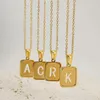 Hanger Kettingen Vintage Stijl Stijlvolle Roestvrij Stalen Ketting Uitgeholde Engelse Letters Superieure Gevoel Frosted Sleutelbeenketting Voor Meisjes