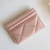 Luksusowy C Fashion Woman Card Holder Klasyczny wzór kawiorowy kołdry hurtowy złoty sprzęt Mały mini czarny mały portfel sprzętowy Jakość projektantka Pebble Leather