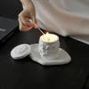 Decorative Objects Figurines Statue Aromatherapy Scented Candles Meditation Diffuser High Quality Soybean Wax Bathroom Handicraft Decoration 231130