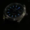 Relógios de pulso Steeldive SD1934 NH35 movimento japonês 39mm aço inoxidável BGW9 azul luminoso safira vidro 200m água fantasma relógios de mergulho