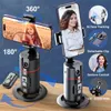 Stabilizzatori P02 Stabilizzatore cardanico con rotazione a 360° Follow up Selfie Desktop Face Tracking per Tiktok Smartphone Live con otturatore remoto 231130