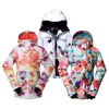 Skiing Suits G s Snow Suit 10K Waterproof Winter Outdoor Wear Ski Jacket lady s Snowboarding Clothing Shining Camouflage Girl s Coats 231201