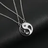 Ожерелья с подвесками Инь Ян, подвески для пар, парные одинаковые вещи, подарок для девушки, парня, лучшего друга, 2 друга