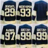 CUSTOM CUSTOM Man Ice Hockey Reverse Rétro 97 Connor McDavid Jersey 99 Wayne Gretzky 29 Leon Draisaitl 93 Ryan Nugent-Hopkins Blank Stitch G