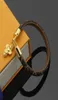 Europe America Fashion New Style Lady Women Round Print Flower Design Engrave V Letter Tassels Charm Leather Bracelet Bangle4255376