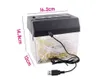 Shredders Mini Portable USB Paper Shredder Machine Electric Cutter Strip Cut A6 Cutting Tool med Letter Opener WasteBasket 231130