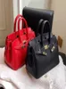 Top sacs fourre-tout H originaux en grosTop gros LN Red Bag 2024 Nouveau Big Womens Fashion Texture Single épaule Bandoulière H ont un vrai logo