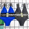 Wydrukowane kantar stroju kąpielowego bikini v szyja push up Bra seksowne zestawy briefów dla kobiet letnie wakacje Szybkie suche bikini