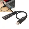 Микрофоны Мини USB-микрофон с шумоподавлением, одна кнопка, отключение звука, дизайн, бесплатная гусиная шея для ноутбука, настольного компьютера