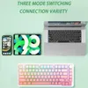 Keyboards REDRAGON Wireless Mechanical Gaming Keyboard Support Bluetooth 2 4G 3 Mode Gamer 82 Keys for Computer PC Laptop 231130