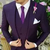 Męskie garnitury Blazery 3 sztuki pojedynczy piersi Tuxedos Notch Lapel Suit na imprezę Daily Broom 231201