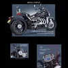 Julleksak levererar MOC Building Blocks Motorcykelsatser Set Model Bricks Set City Racing Motorcykelfordon Brick Toy Christmas Gifts för barn 231130