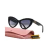 23-2miumius lunettes de soleil designer cadre ovale lunettes de soleil de luxe femmes anti-radiation UV400 personnalité rétro lunettes plaque haute qualité haute valeur miui lunettes de soleil