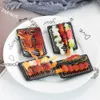 Keychains Lanyards BBQ Food Keychain Teppanyaki Toy Model Car Key Backpack Bag Charms Restaurant Client Gift Chef Cook Keyring Jewelry R231201