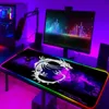 マウスパッドリストデスクマットパッドゲーマーMSIゲームマウスパッドRGBアクセサリーPCフルマットコンピューターデスクDIY LED Mausepad 231130