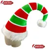 Décorations de Noël 1pièces Adt Trois-Nsional Long Elf Hat Santa Claus Rouge Vert Costume Accessoire Décoration Décoration De Noël Drop Deli Dhpys