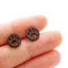 Stud Oorbellen Mooie Hond Print Liefde Hart Voor Vrouwen Roestvrij Staal Oor Piercing Oorbel Moederdag Sieraden Geschenken Aretes