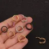 Hoop Earrings 1PC Size 8/10mm Stainless Steel Twist Round Earring Tragus Daith Conch Rook Snug Ear Cartilage Piercing Jewelry