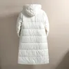 Parkas pour femmes Mode noir longue Parka grande taille 3XL veste pour hommes 2023 manteau d'hiver à capuche hommes brillant coupe-vent vêtements d'extérieur chauds Streetwear 231201