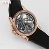 Montre de luxe herenhorloges 42 mm Tourbillon mechanisch uurwerk DLC gecoate titaniumlegering designer horloges luxe horloge Horloges