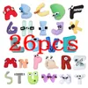 Plush Dolls 26pcs Alphabet Lore Plush Toy Stuffed Doll Toy Education Doll Children 26 English Letters AZ Kids Christmas Birthday Gift 231130